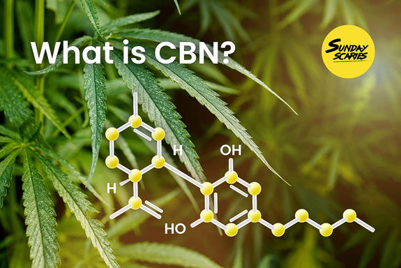 The chemical structure for cannabinol, answering the question "What is CBN?"
