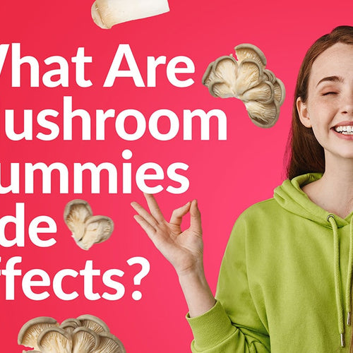 A woman vibes out showing the mushroom gummies side effects