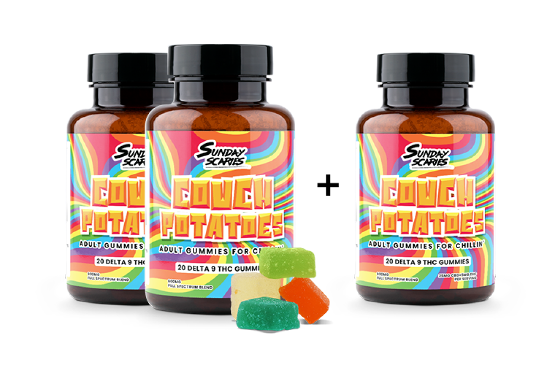 2 + 1 FREE Couch Potatoes Gummies