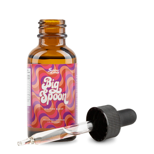 A Bottle of Big Spoon Sleep Oil by Sunday Scaries