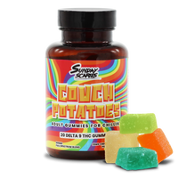 A bottle of delta 9 gummies from Sunday Scaries